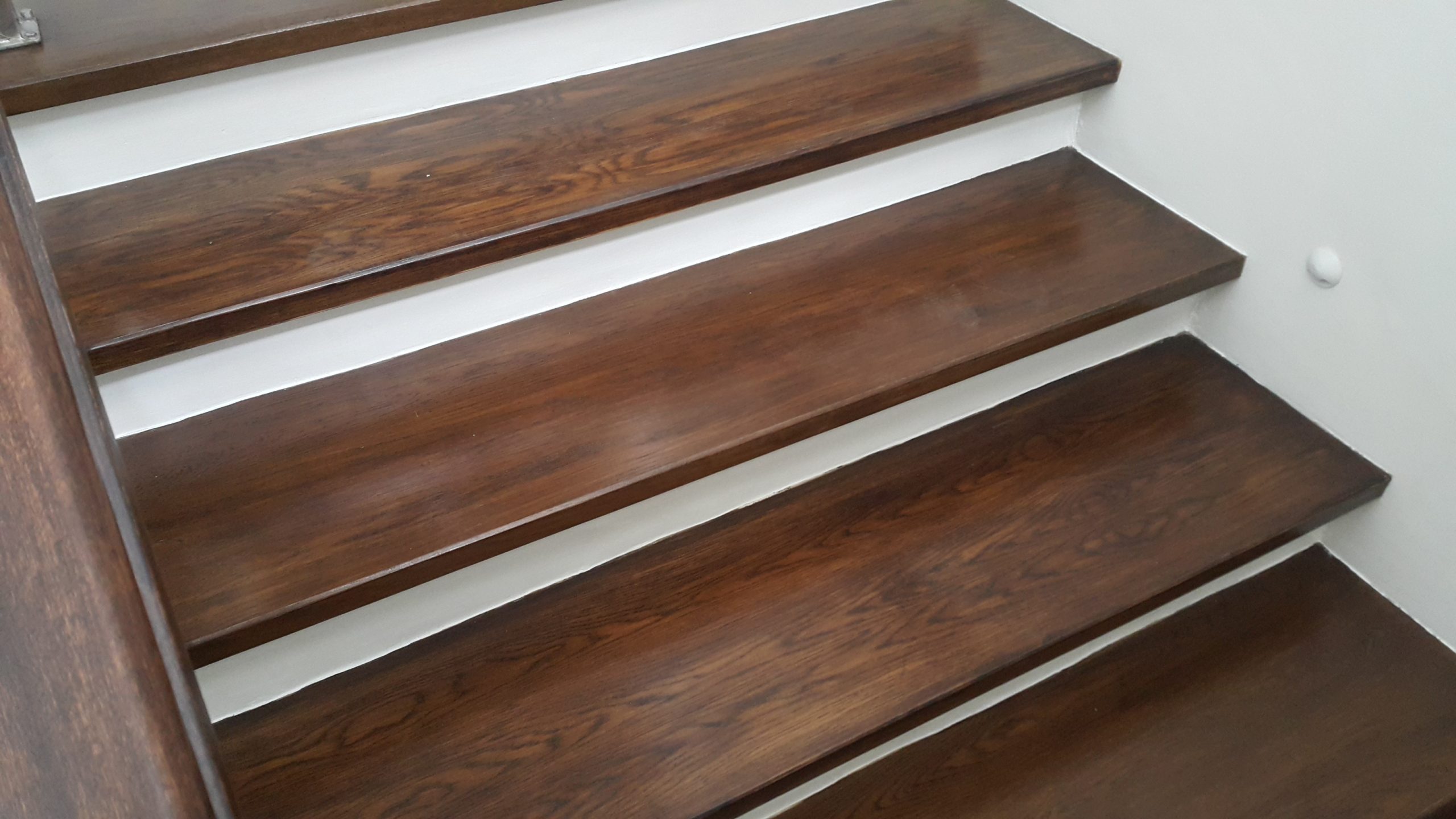 Solid Oak Stair Planks - Walnut Stained